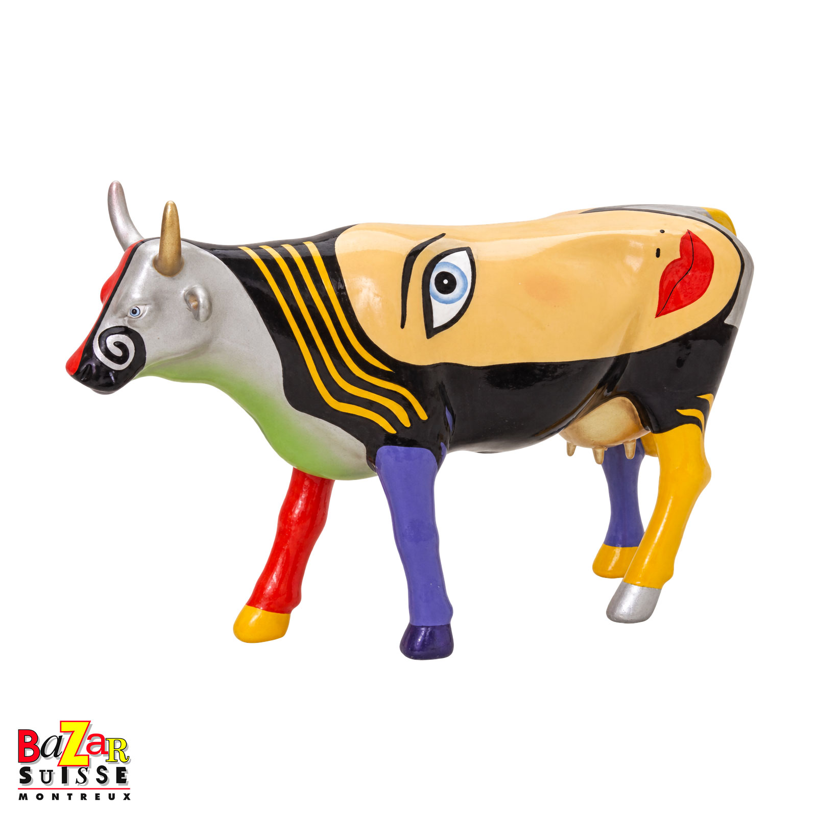 Chelsea cow figurine - CowParade - 7 x 2 x 4 cm
