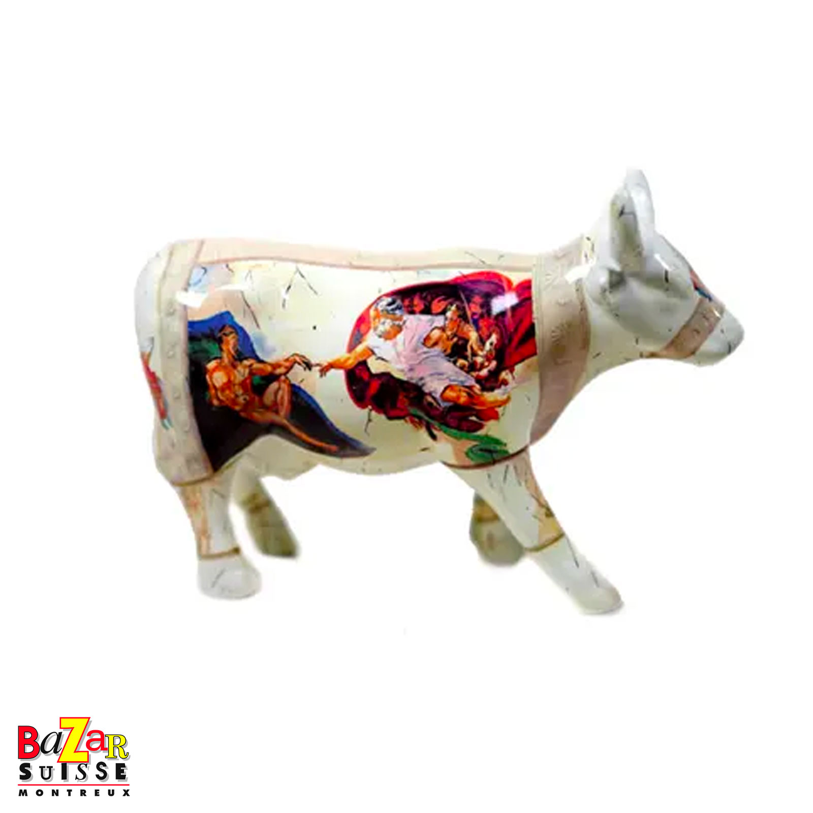 Vache Moo-chelangelo’s Sistine Chapel - CowParade - 16 x 5 x 11 cm