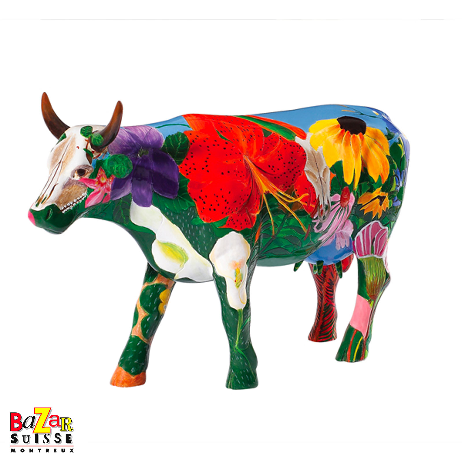 Georgia O’Kowliffe cow figurine - CowParade - 30 x 9 x 20 cm