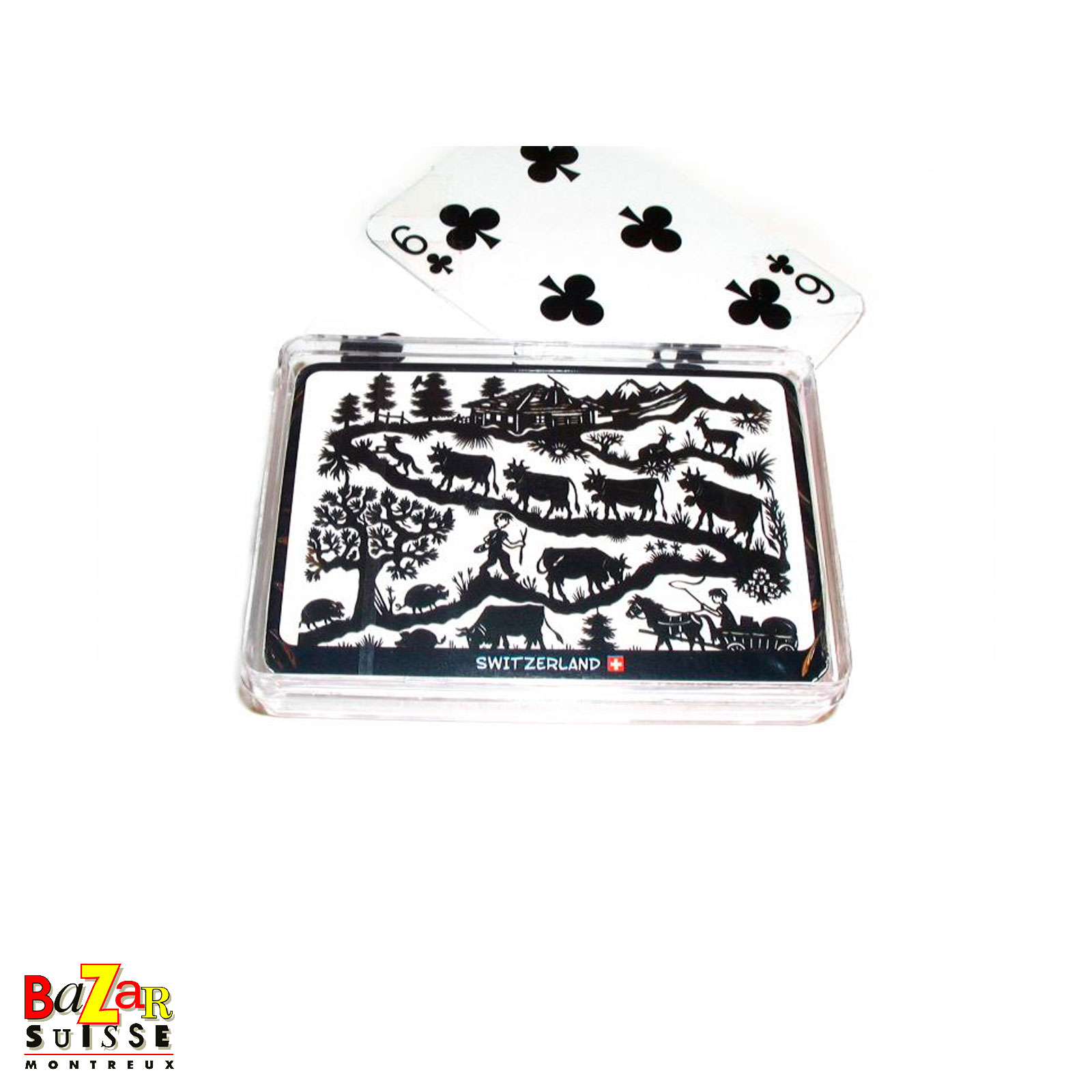 Jeu de 54 cartes - découpages Poya