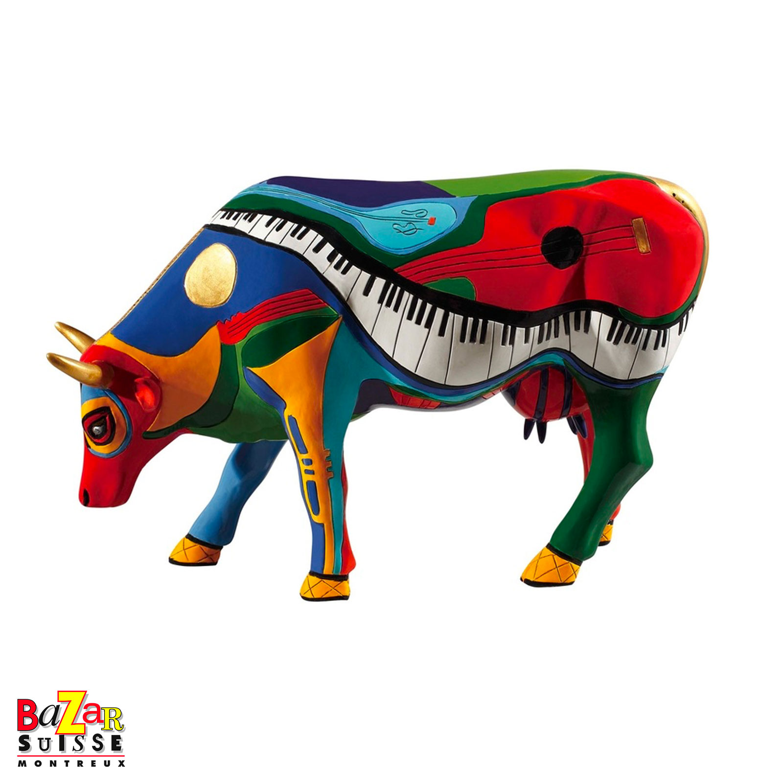 Moosicowly Speaking cow figurine - CowParade - 30 x 9 x 20 cm