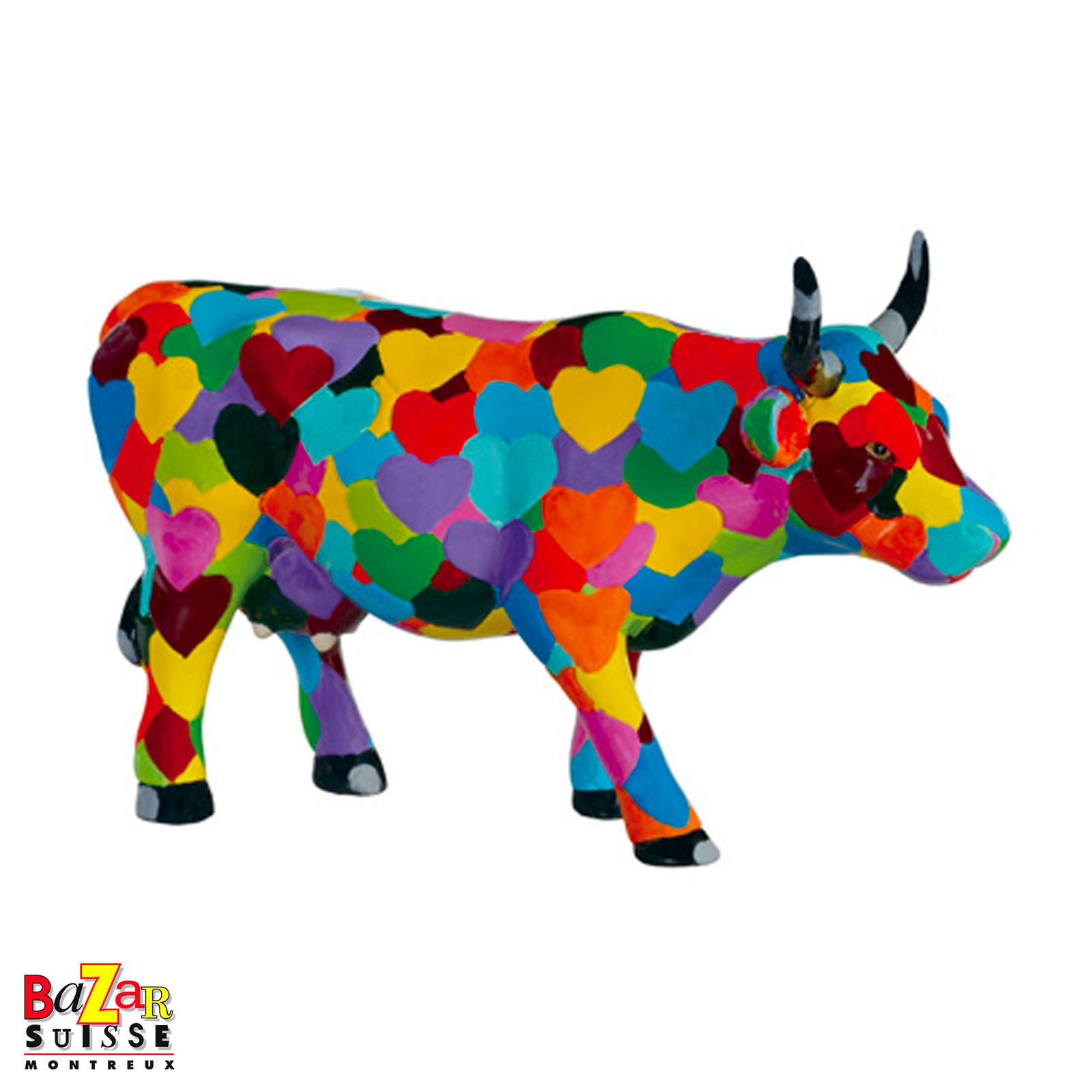 Mucca Heartstanding Cow - CowParade - 15 x 6 x 9,5 cm
