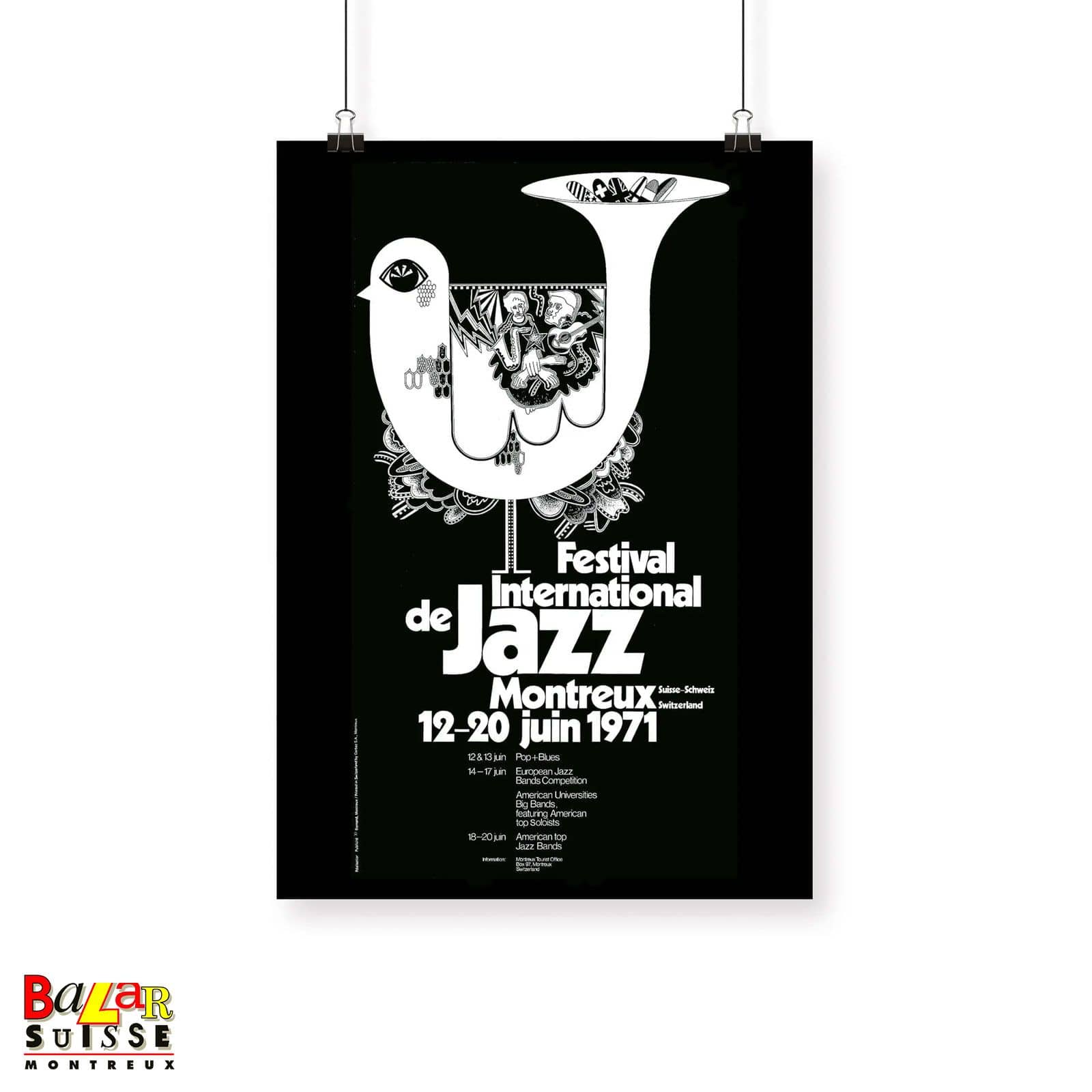 Poster du Montreux Jazz Festival 1971