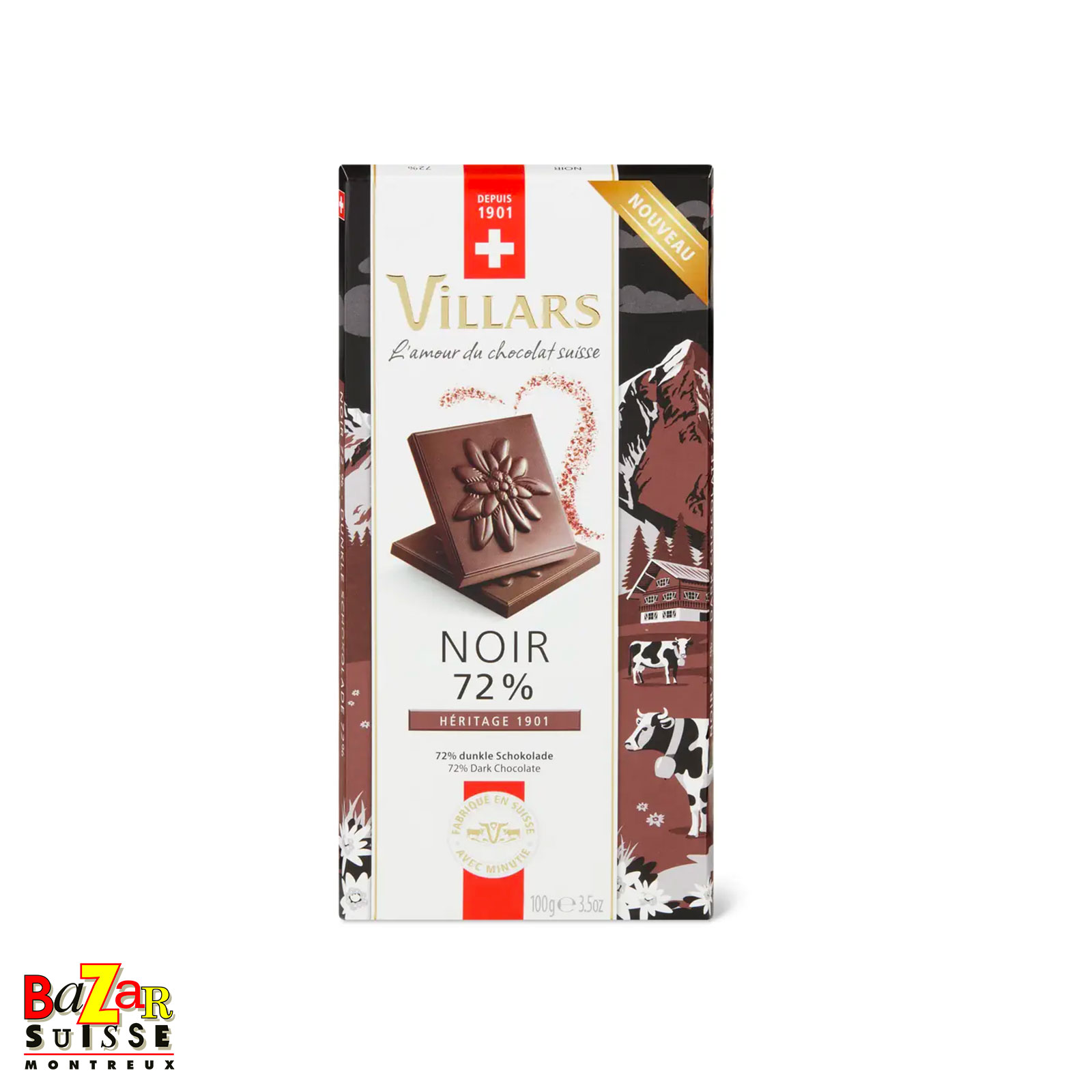 Schweizer Schokolade Villars – Zartbitter mit Kaffee