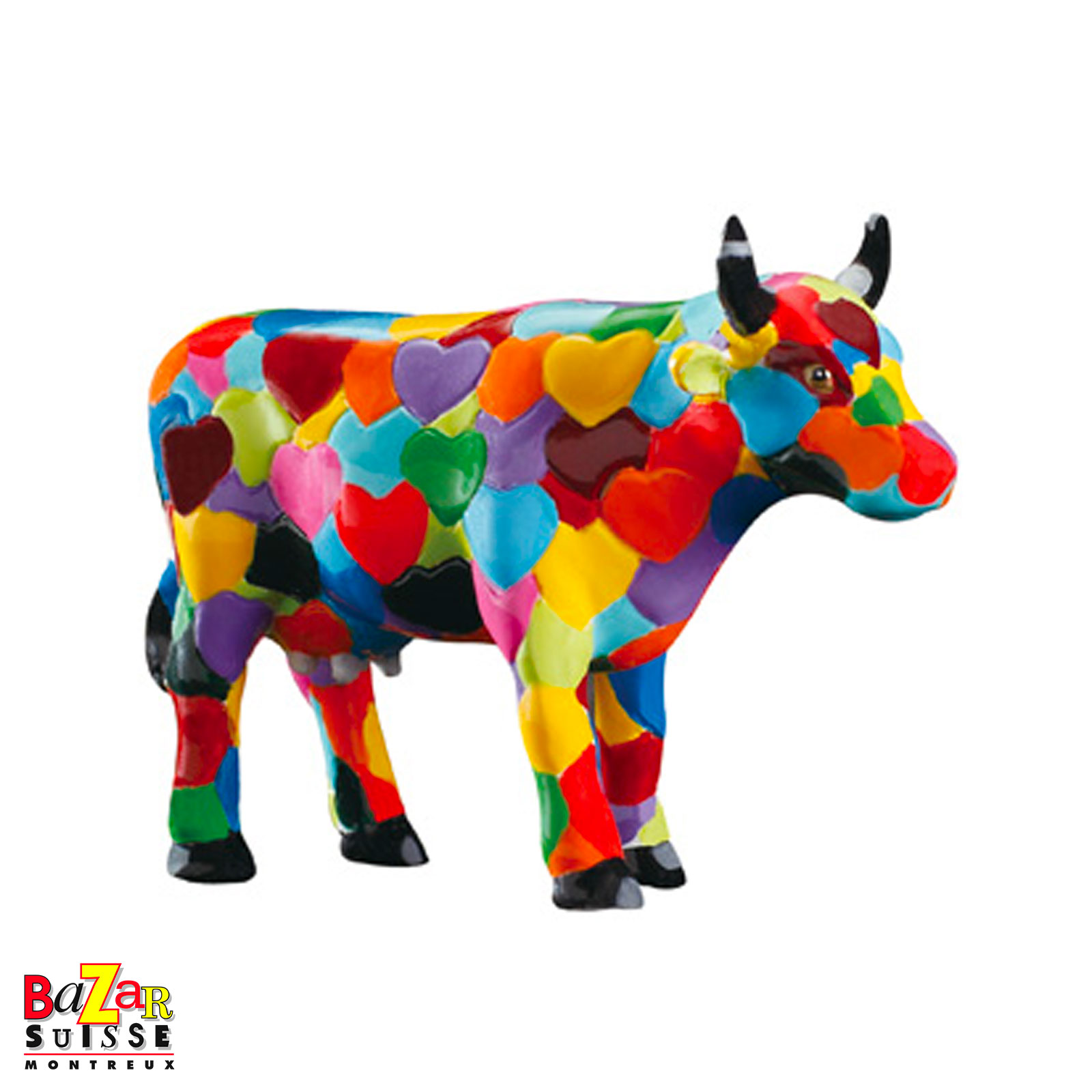 Heartstanding Cow cow figurine - CowParade - 7 x 2 x 4 cm