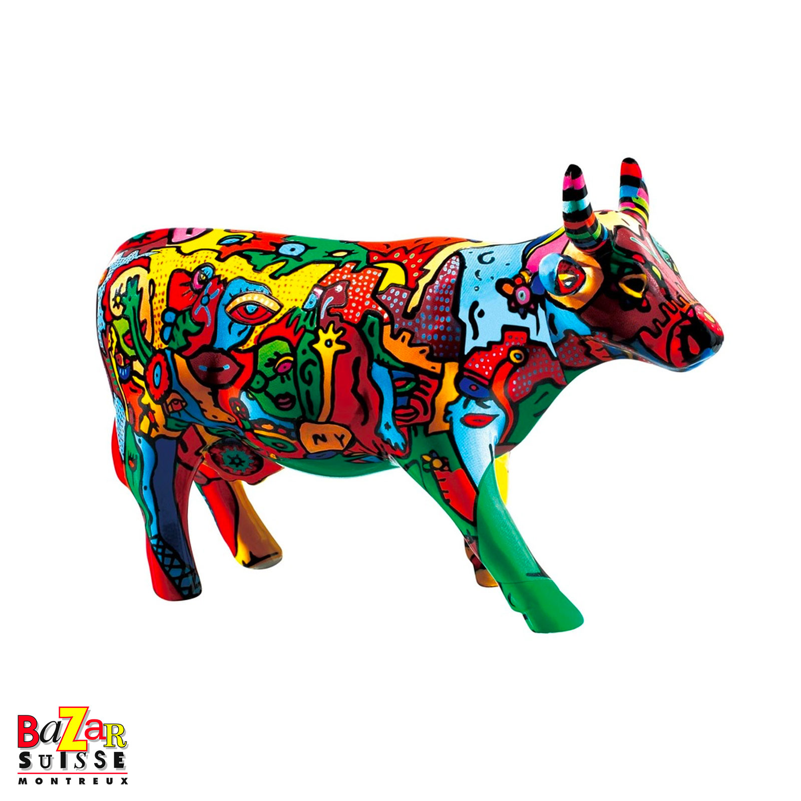Vache Moo York Celebration - CowParade - 16 x 5 x 11 cm