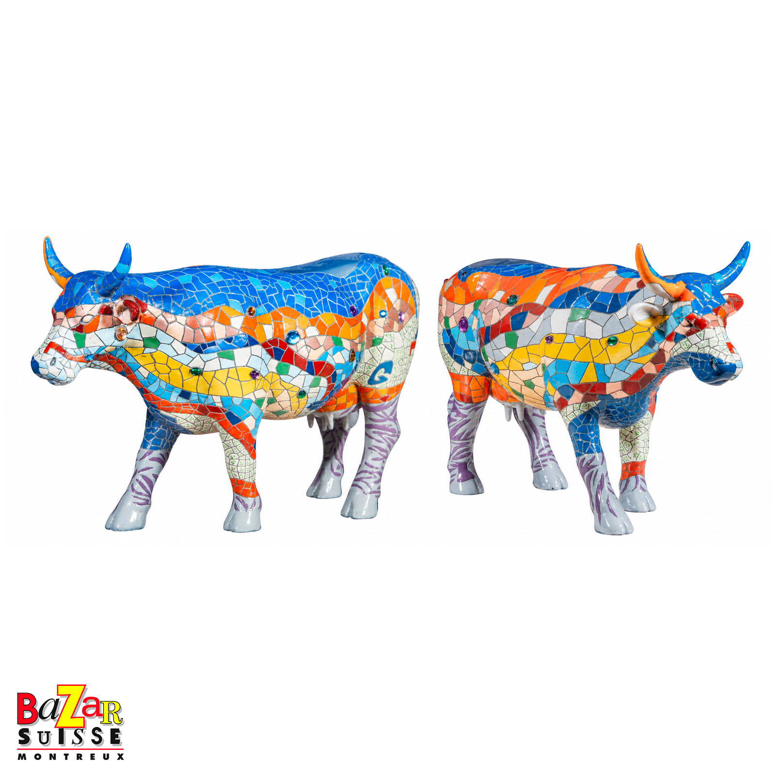 Barcelona cow figurine - CowParade - 30 x 9 x 20 cm