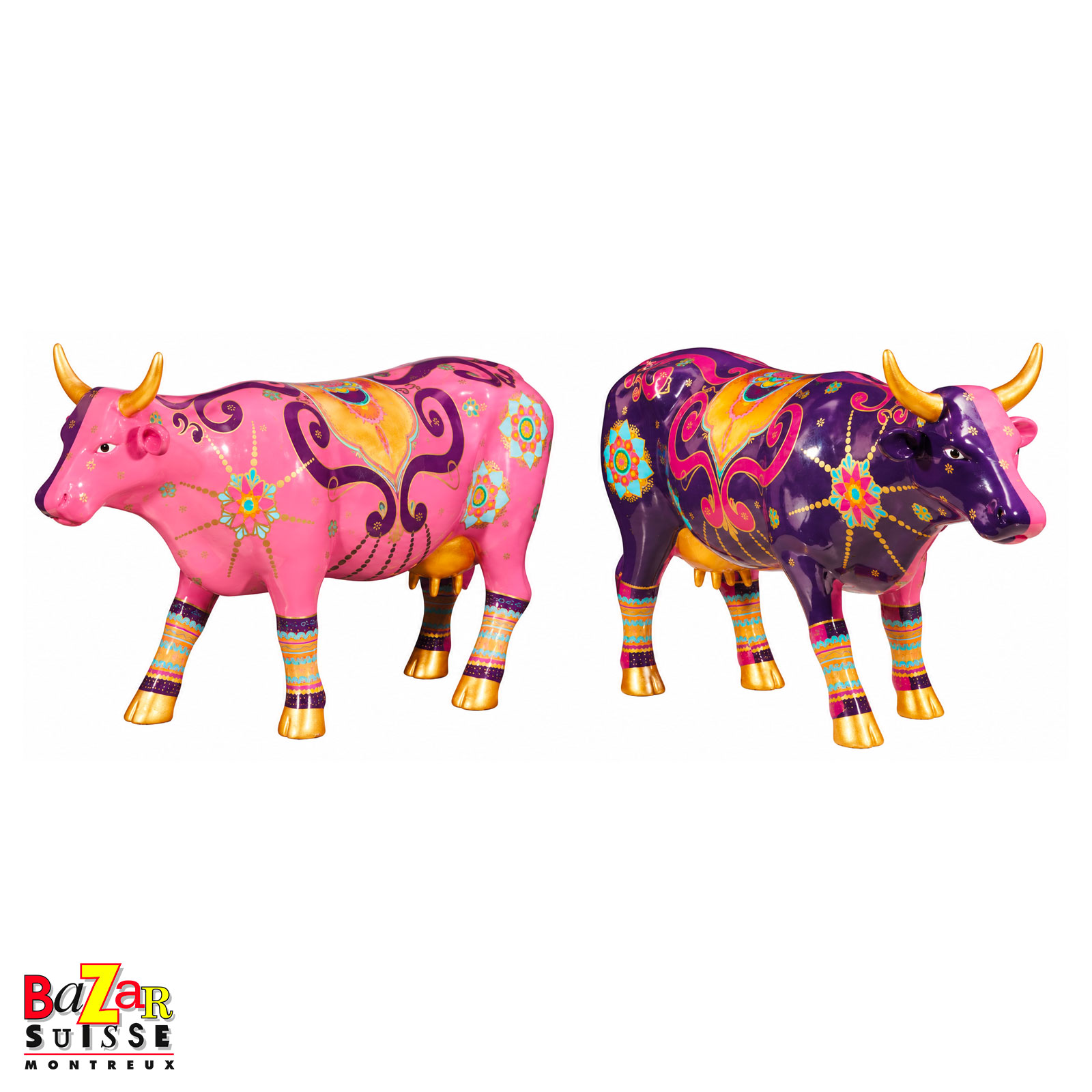 New Delhi cow figurine - CowParade - 30 x 9 x 20 cm