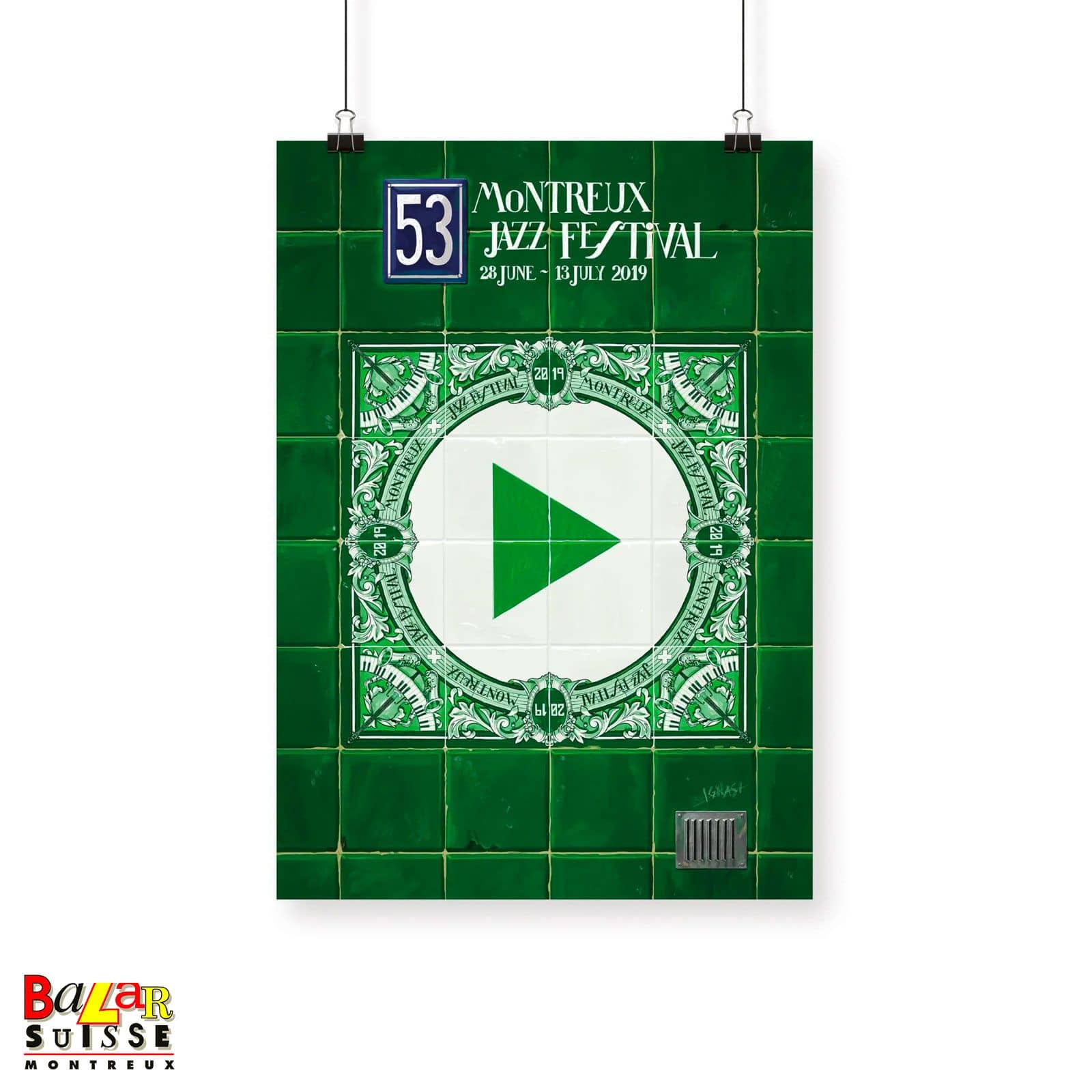 Poster Montreux Jazz Festival 2019 - vert