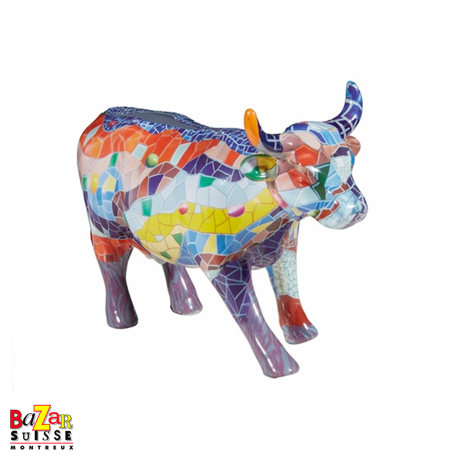 Barcelona cow figurine - CowParade - 16 x 5 x 11 cm