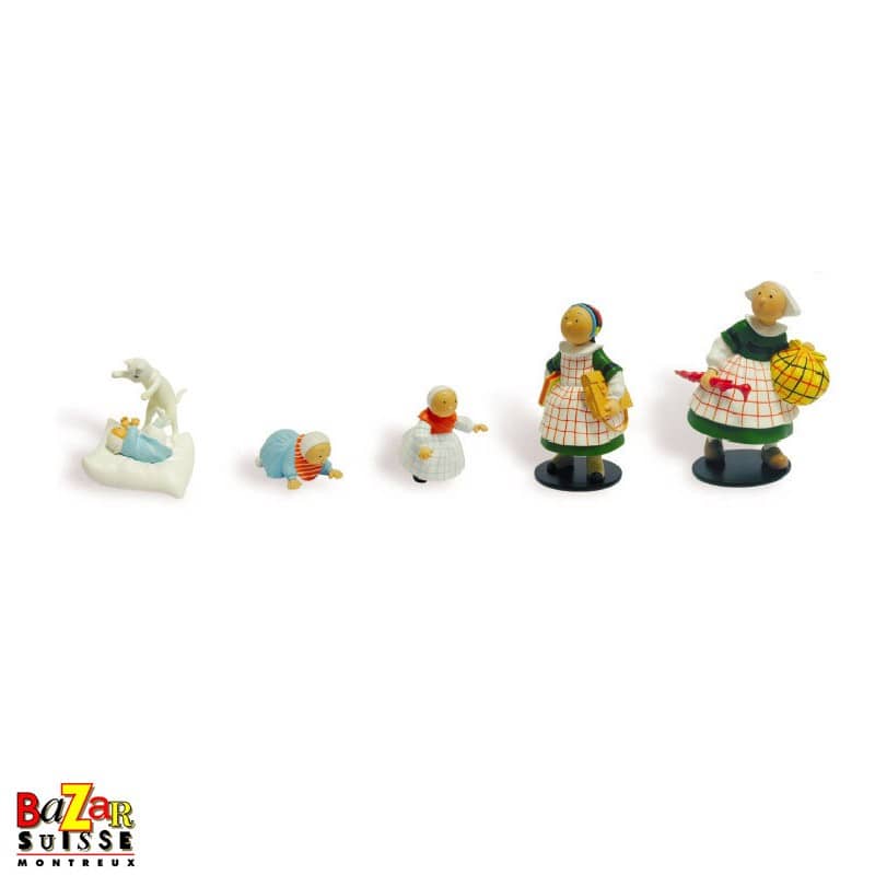 Figurines « L’enfance de Bécassine » - Leblon Delienne