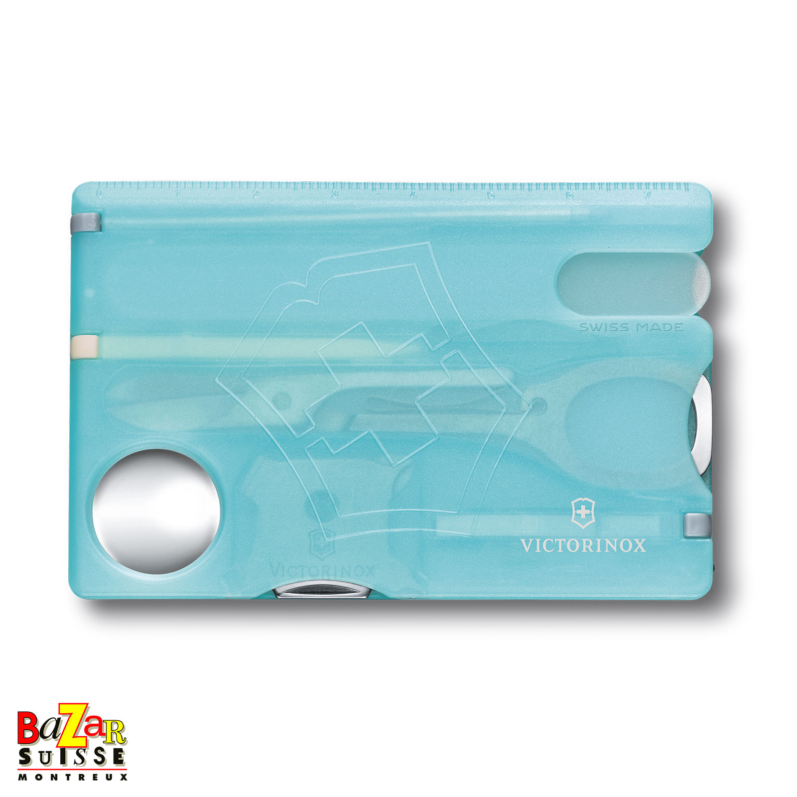 Scheda multifunzione Victorinox SwissCard Nailcare - blu turchese