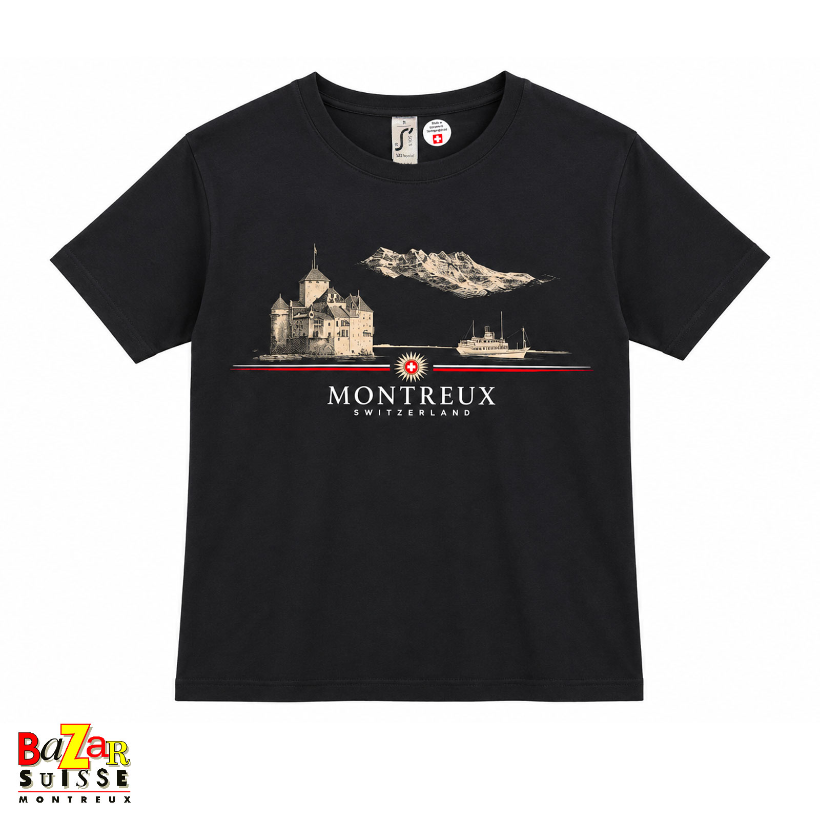 T-shirt Montreux - noir