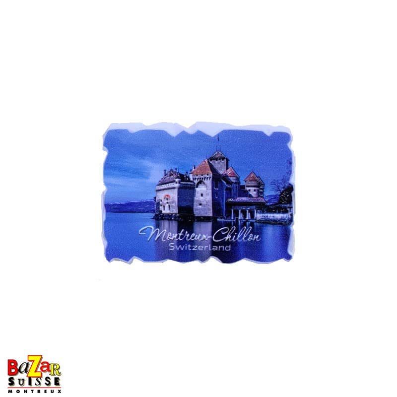 Decorative fridge magnet - Montreux / Chillon