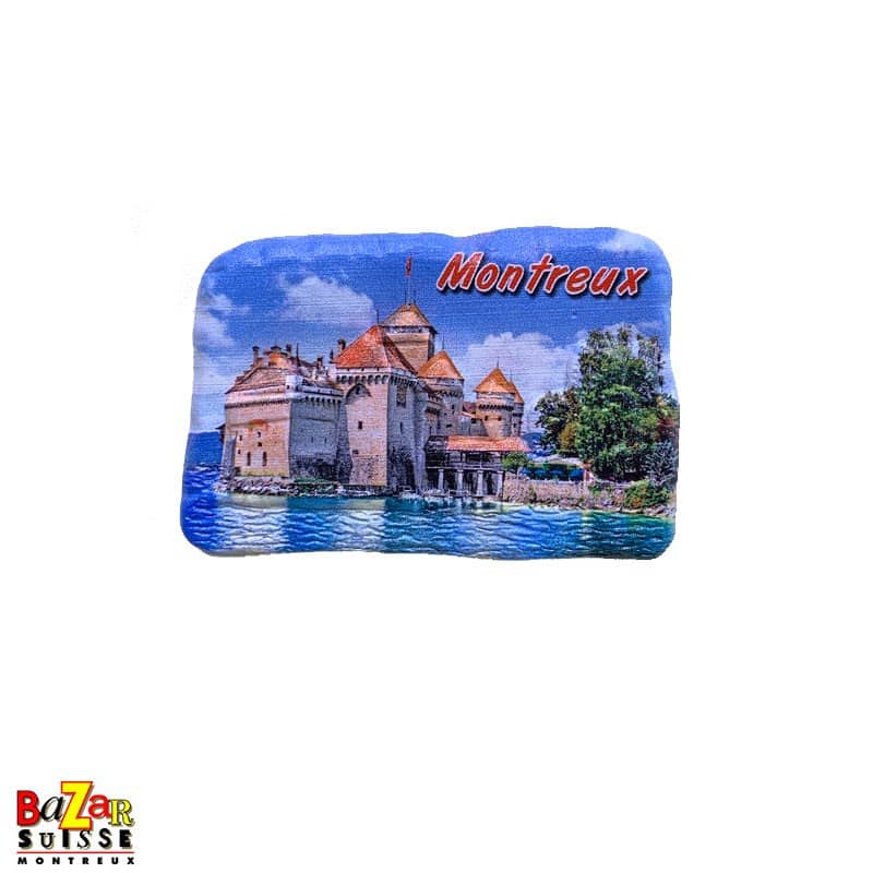 Decorative fridge magnet - Montreux / Chillon