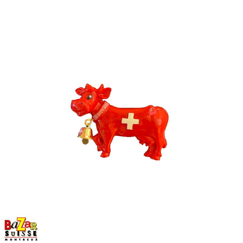 Decorative fridge magnet – red cow