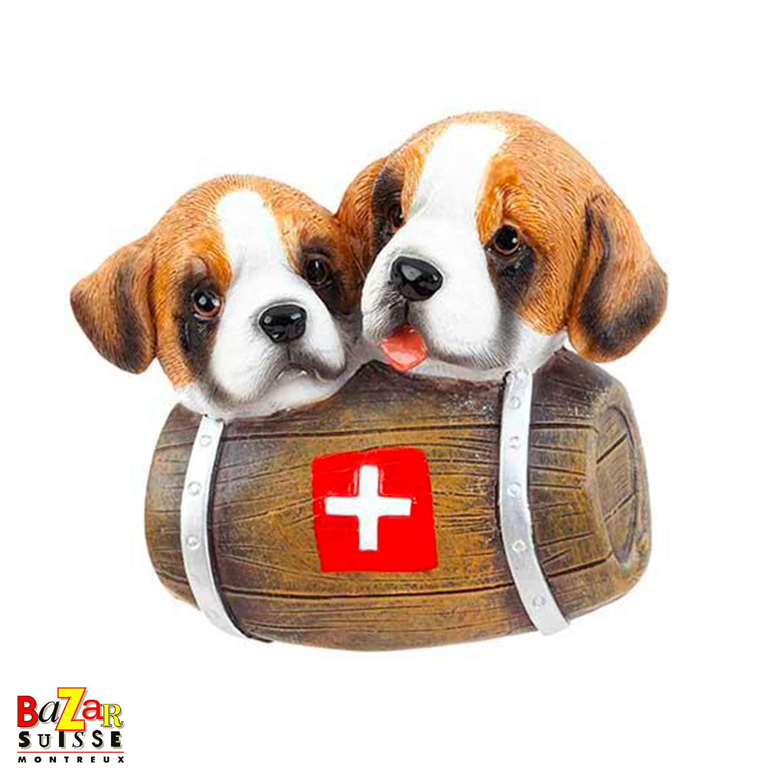 Aimant deux chiens Saint-Bernard