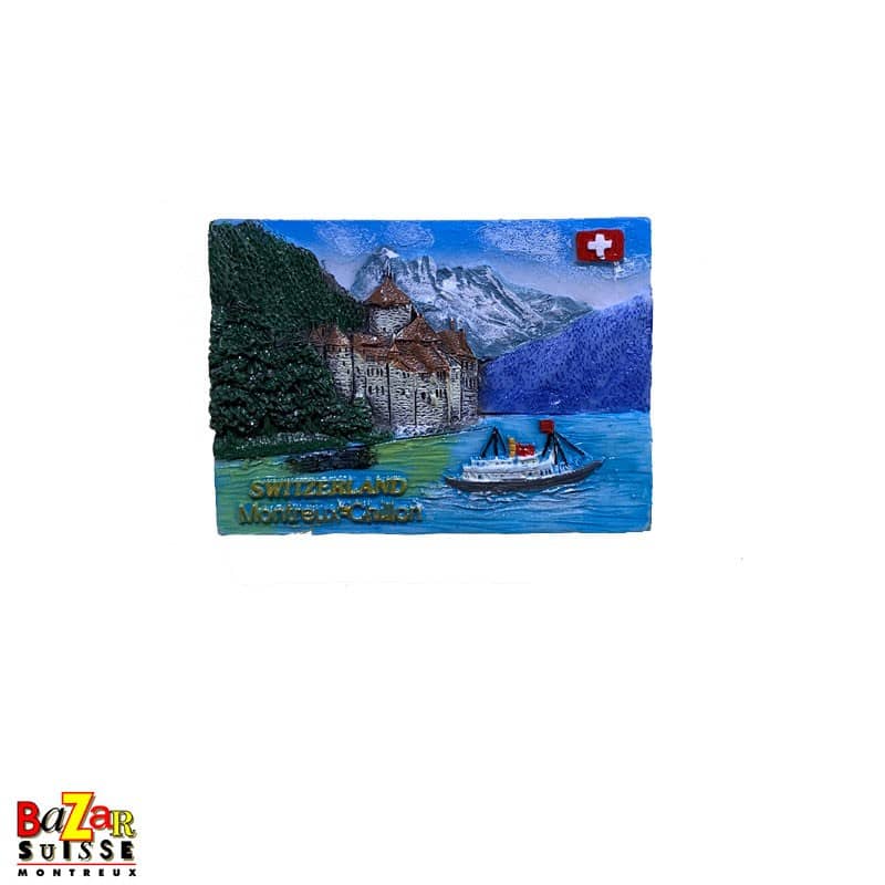 Decorative fridge magnet – Montreux/Chillon