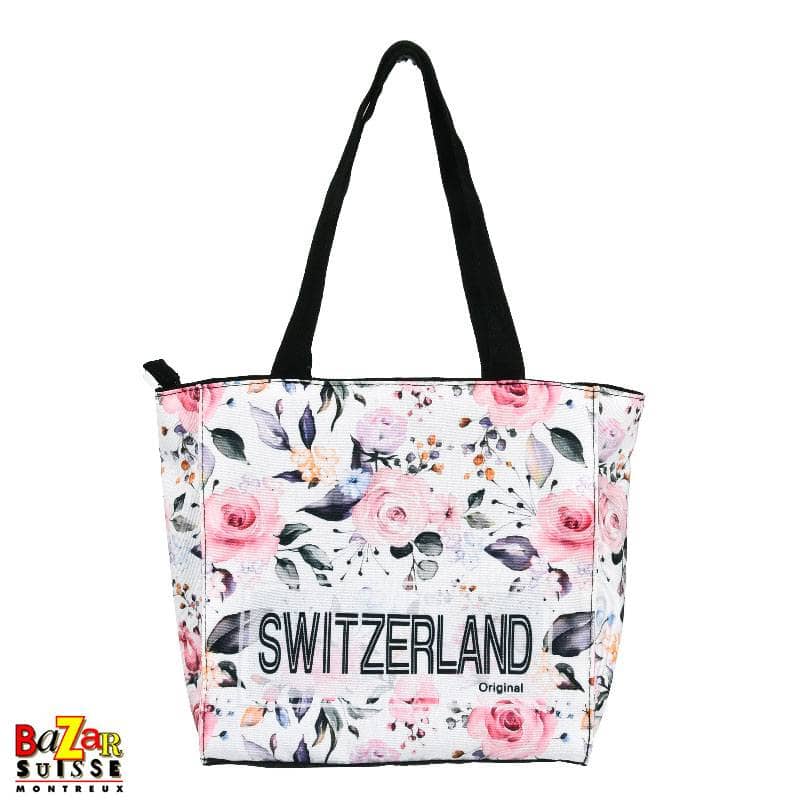 Robin Ruth handbag – Switzerland with black flowers