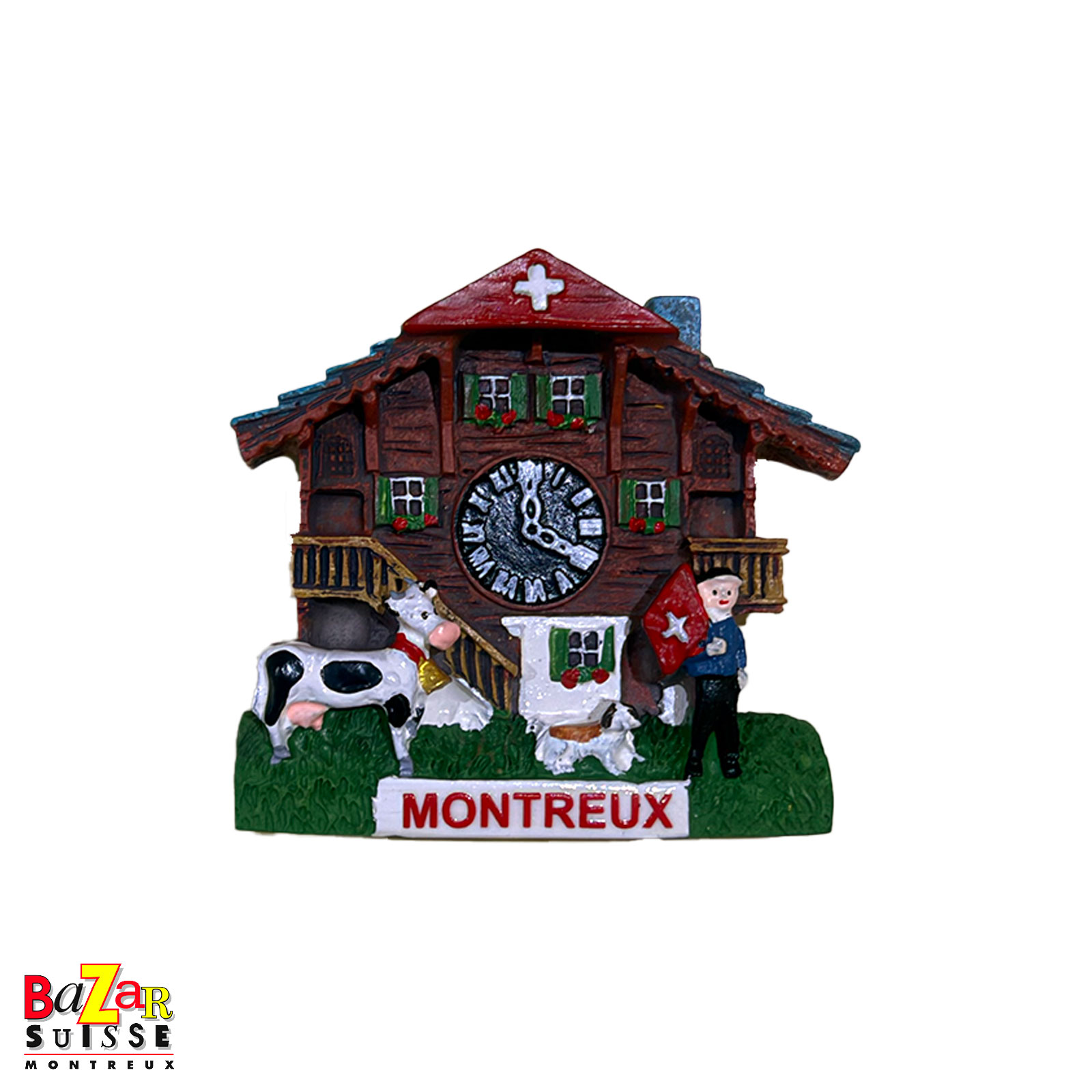 Magnete chalet svizzero - 6,5 x 6,5 cm