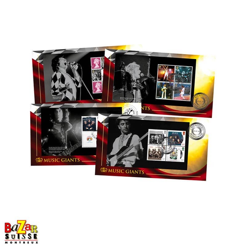 Timbres – coffret Queen Prestige Booklet de 4 enveloppes