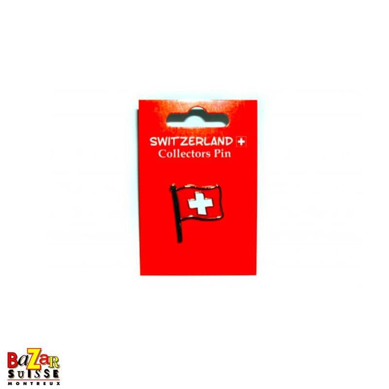 Spilla con bandiera svizzera