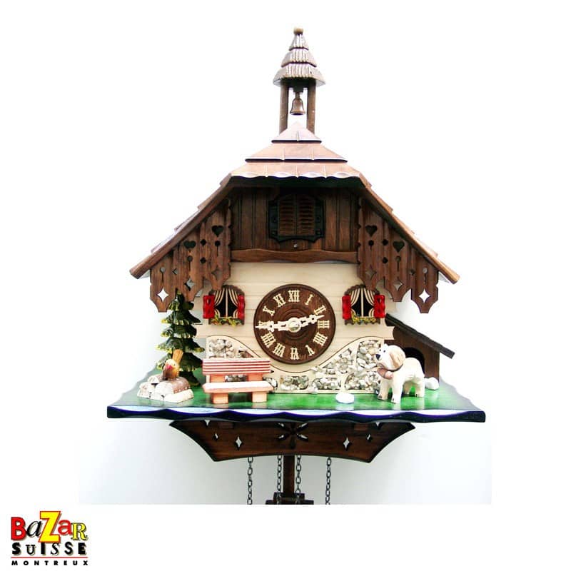 Quarz-Kuckucksuhr – Glockenturm/Bernhardiner