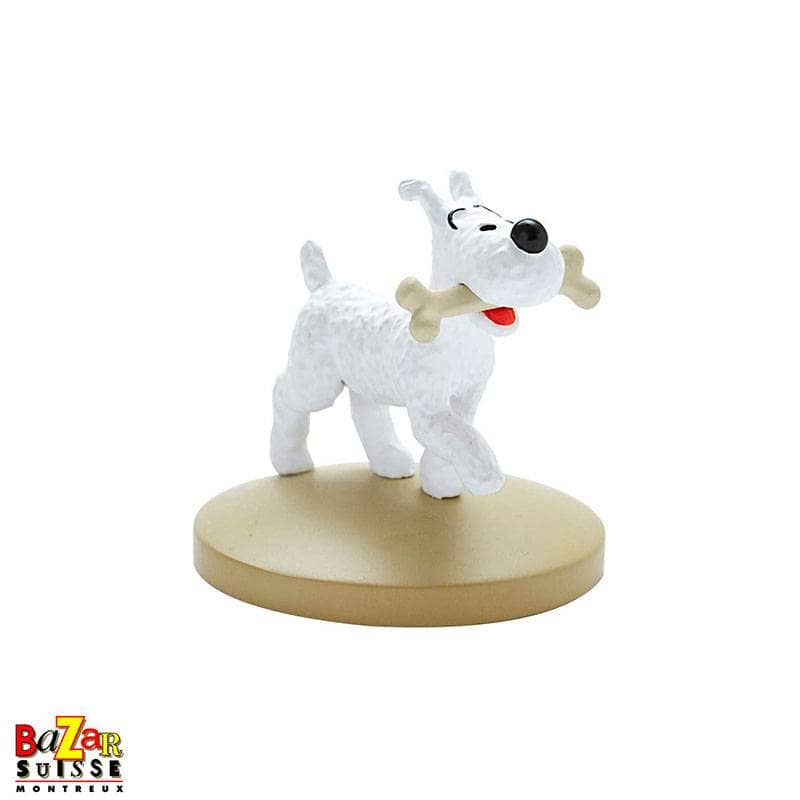 Figurine Milou avec son os