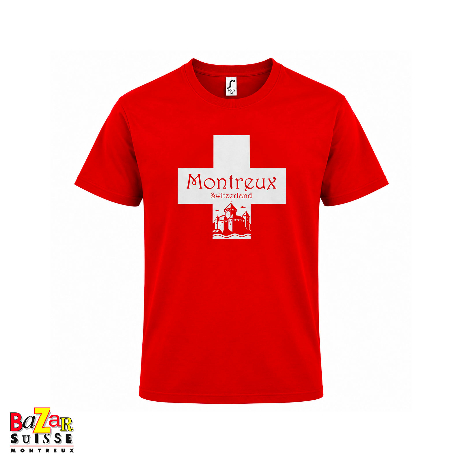 Rotes Unisex-T-Shirt Montreux