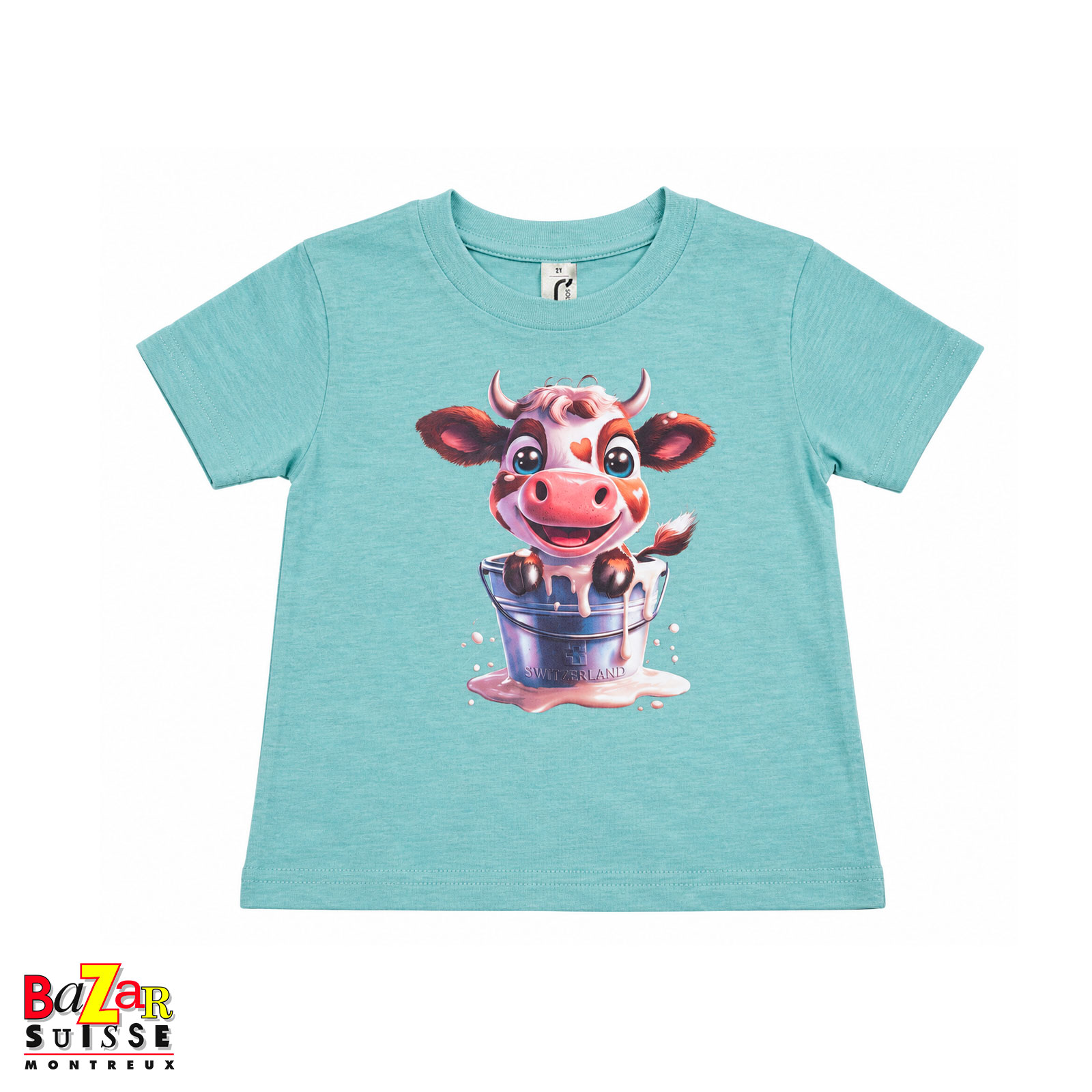 Kinder-T-Shirt Schweizer Kuh